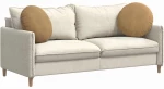 vidaXL Μαξιλάρια καθισμάτων 2 pcs Καφέ Ø50 x 19 εκ Βελούδο