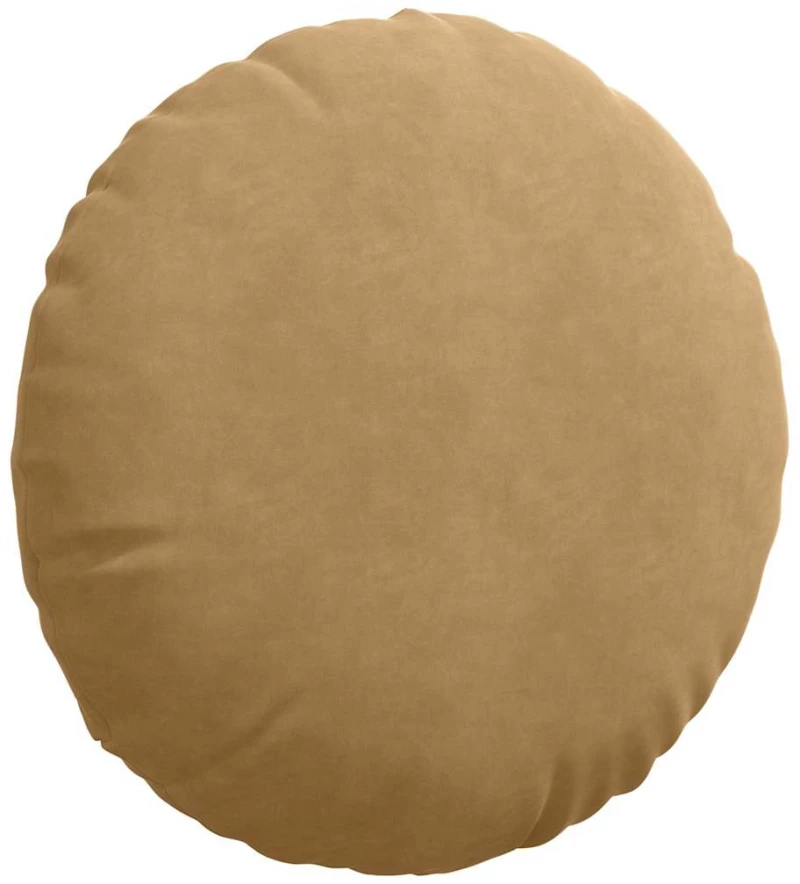 vidaXL Μαξιλάρια καθισμάτων 2 pcs Καφέ Ø50 x 19 εκ Βελούδο