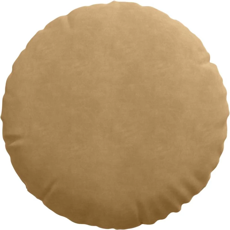 vidaXL Μαξιλάρια καθισμάτων 2 pcs Καφέ Ø50 x 19 εκ Βελούδο