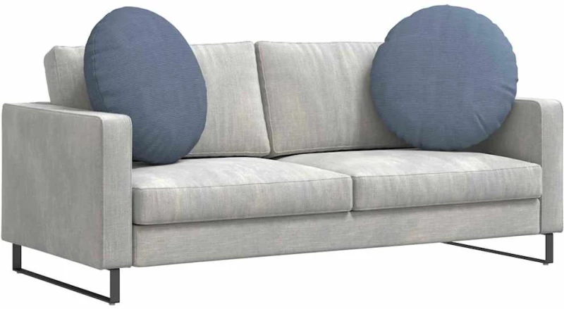 vidaXL Μαξιλάρια καθισμάτων 2 pcs Μπλε Ø 80 cm Υφασμάτινο Κορντουρά