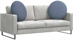 vidaXL Μαξιλάρια καθισμάτων 2 pcs Μπλε Ø 80 cm Υφασμάτινο Κορντουρά