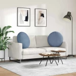 vidaXL Μαξιλάρια καθισμάτων 2 pcs Μπλε Ø 80 cm Υφασμάτινο Κορντουρά