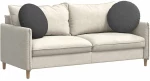 vidaXL Μαξιλάρια καθισμάτων 2 pcs Σκούρο Γκρι Ø 50 cm