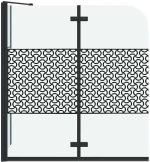 vidaXL Μπανιέρα Γεωμετρικό Μαύρο 120 x 67 x 129 εκ.