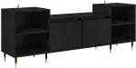 vidaXL Ντουλάπι TV Μαύρη Οξυά 160 x 35 x 55 εκ. Επεξεργασμένο ξύλο