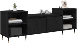 vidaXL Ντουλάπι TV Μαύρη Οξυά 160 x 35 x 55 εκ. Επεξεργασμένο ξύλο