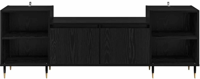 vidaXL Ντουλάπι TV Μαύρη Οξυά 160 x 35 x 55 εκ. Επεξεργασμένο ξύλο