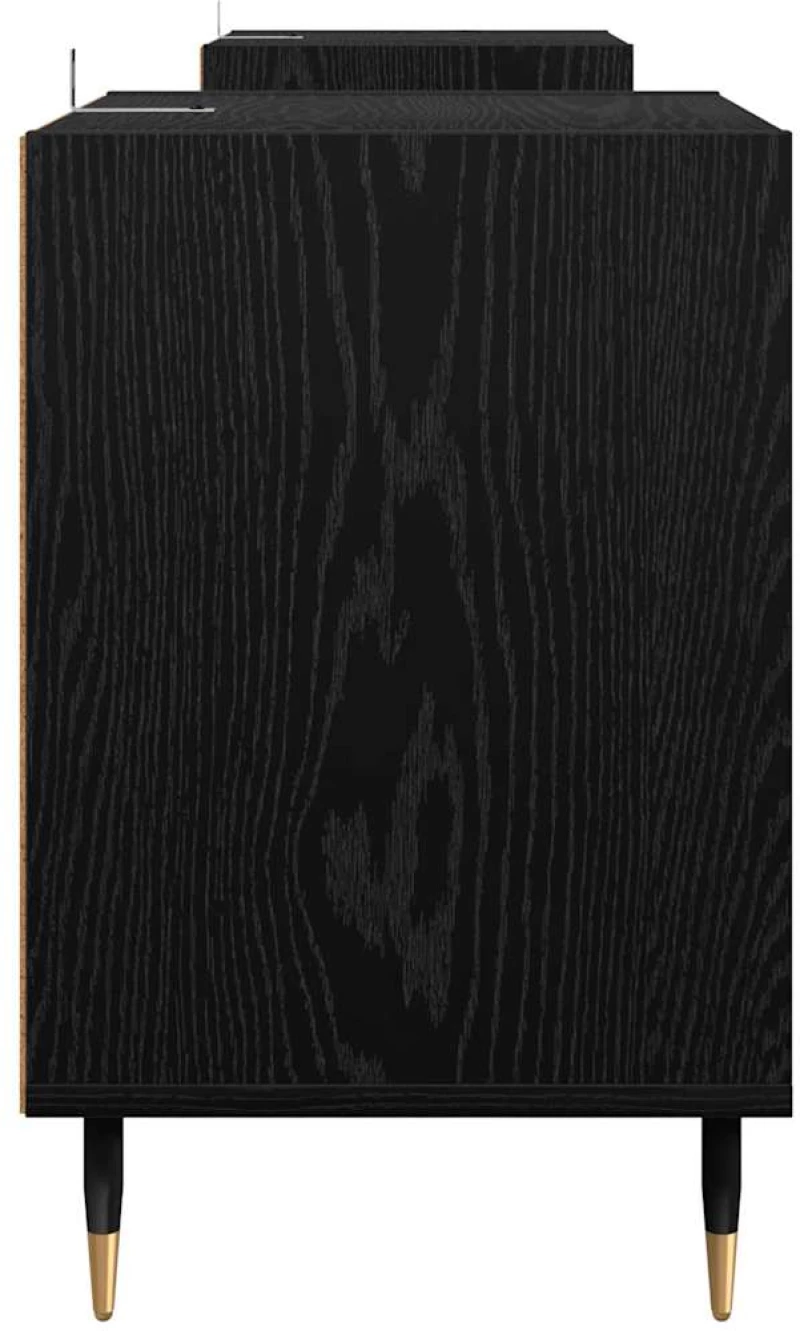vidaXL Ντουλάπι TV Μαύρη Οξυά 160 x 35 x 55 εκ. Επεξεργασμένο ξύλο