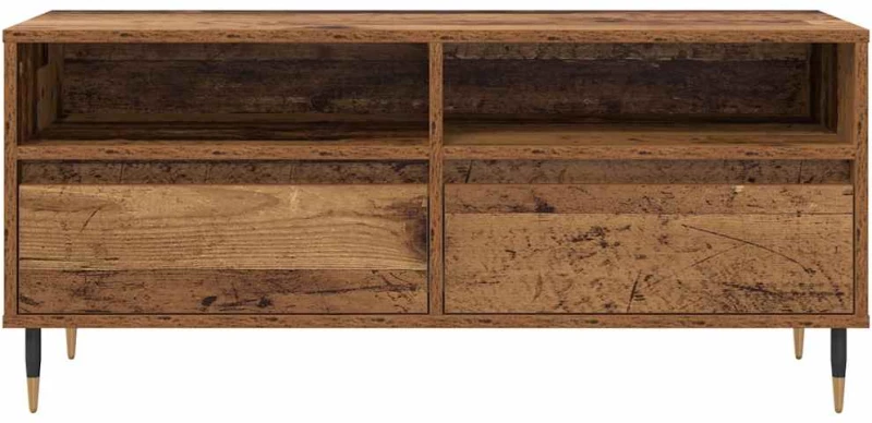 vidaXL Ντουλάπι TV με συρτάρι Παλιό Ξύλο 100 x 34,5 x 44,5 εκ.
