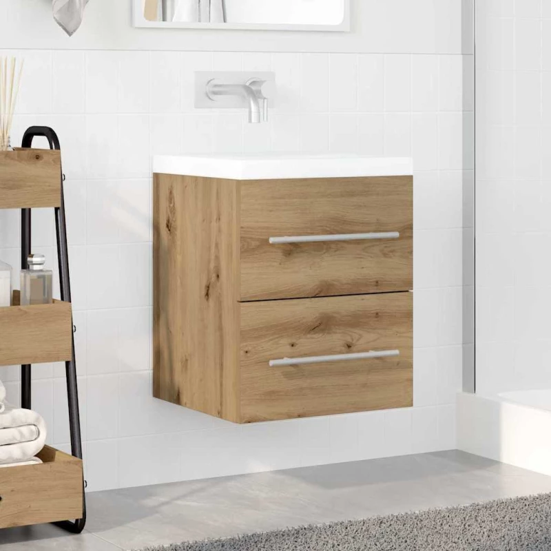 vidaXL Ντουλάπι νιπτήρα με συρτάρι Artisan Oak 38,5 x 41 x 48 εκ