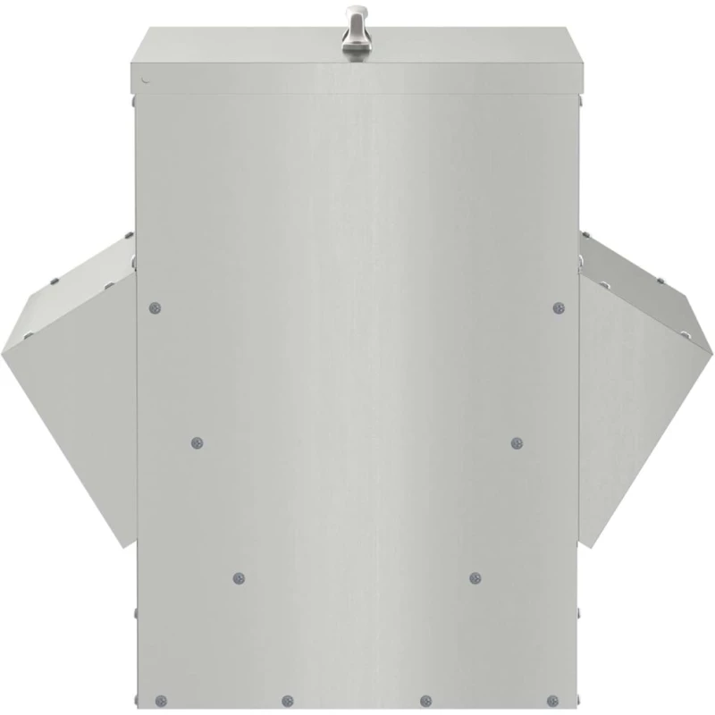 vidaXL Ταΐστρα κοτόπουλων Ασημί 40,5 x 45 x 41 cm
