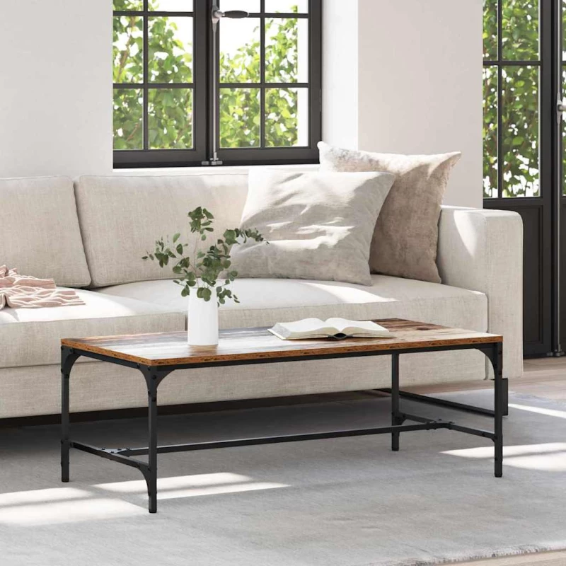 vidaXL Τραπεζάκι σαλονιού Παλιό Ξύλο 100 x 50 x 35 cm