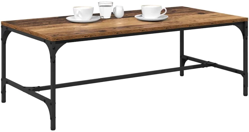 vidaXL Τραπεζάκι σαλονιού Παλιό Ξύλο 100 x 50 x 35 cm