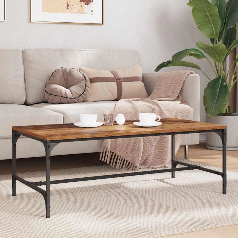 vidaXL Τραπεζάκι σαλονιού Παλιό Ξύλο 100 x 50 x 35 cm