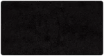 vidaXL Δερμάτινο Χαλί Μαύρο 80 x 150 cm 100% Πολυπροπυλένιο Τούφτα