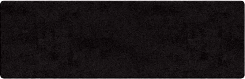 vidaXL Δερμάτινο Χαλί Μαύρο 80 x 500 cm 100% Πολυπροπυλένιο Τούφτα