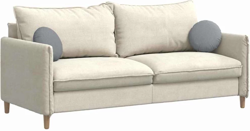 vidaXL Μαξιλάρια καθισμάτων 2 pcs Ανοιχτό γκρι Ø30 x 13 εκ ύφασμα