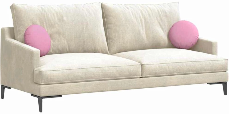 vidaXL Μαξιλάρια καθισμάτων 2 pcs Ροζ Ø30 x 13 εκ ύφασμα