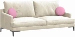 vidaXL Μαξιλάρια καθισμάτων 2 pcs Ροζ Ø30 x 13 εκ ύφασμα