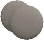 vidaXL Μαξιλάρια καθισμάτων 2 pcs Taupe Ø80 x 29 εκ ύφασμα