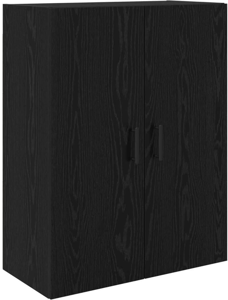 vidaXL Highboard Μαύρη Οξυά 69,5 x 34 x 180 εκ. Επεξεργασμένο ξύλο