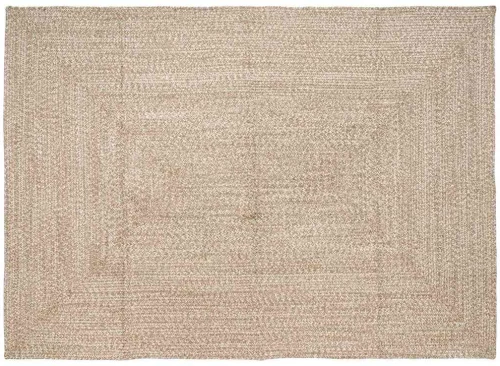 vidaXL Χαλί Φυσικό και λευκό 200 x 290 εκ. Γιούτα