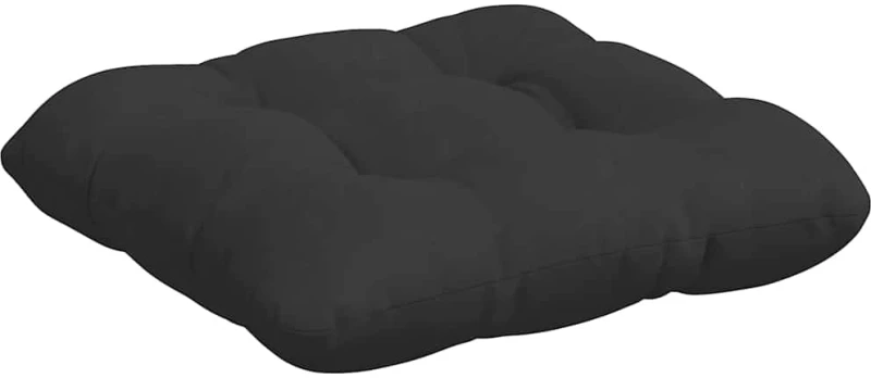 vidaXL Μαξιλάρια καθισμάτων 4 pcs Μαύρο 40 x 40 cm Ύφασμα Μικροΐνας