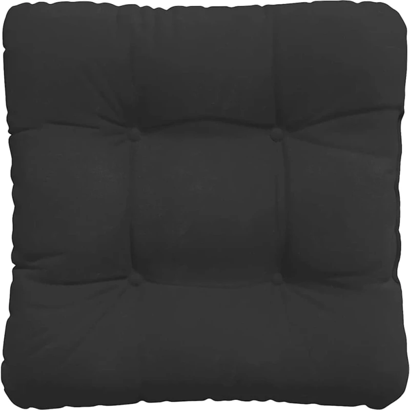 vidaXL Μαξιλάρια καθισμάτων 4 pcs Μαύρο 40 x 40 cm Ύφασμα Μικροΐνας
