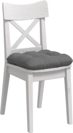 vidaXL Μαξιλάρια καθισμάτων 4 pcs Σκούρο Γκρι 45 x 45 cm