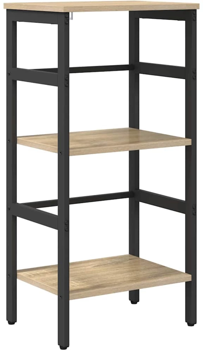 vidaXL Ράφι Βιβλίων Δρύς Sonoma 40 x 29,5 x 81 εκ Επεξεργασμένο ξύλο
