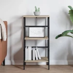 vidaXL Ράφι Βιβλίων Δρύς Sonoma 40 x 29,5 x 81 εκ Επεξεργασμένο ξύλο