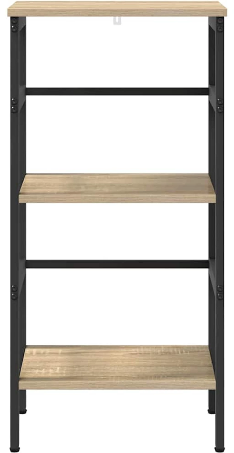 vidaXL Ράφι Βιβλίων Δρύς Sonoma 40 x 29,5 x 81 εκ Επεξεργασμένο ξύλο