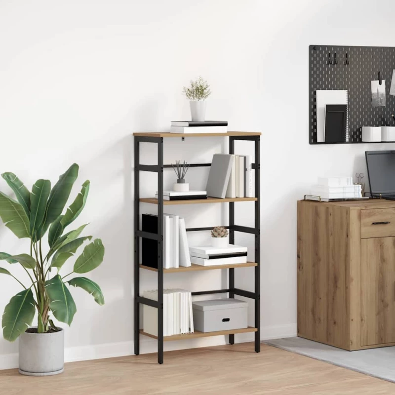 vidaXL Ράφι Βιβλίων Artisan Oak 60 x 29,5 x 115 εκ Επεξεργασμένο ξύλο