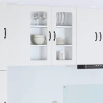 vidaXL Κρεμαστό ντουλάπι κουζίνας με ράφι Λευκό 80 x 31 x 80 εκ.