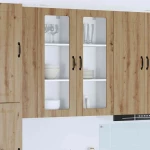 vidaXL Κρεμαστό ντουλάπι κουζίνας Artisan Oak 40 x 31 x 100 εκ.