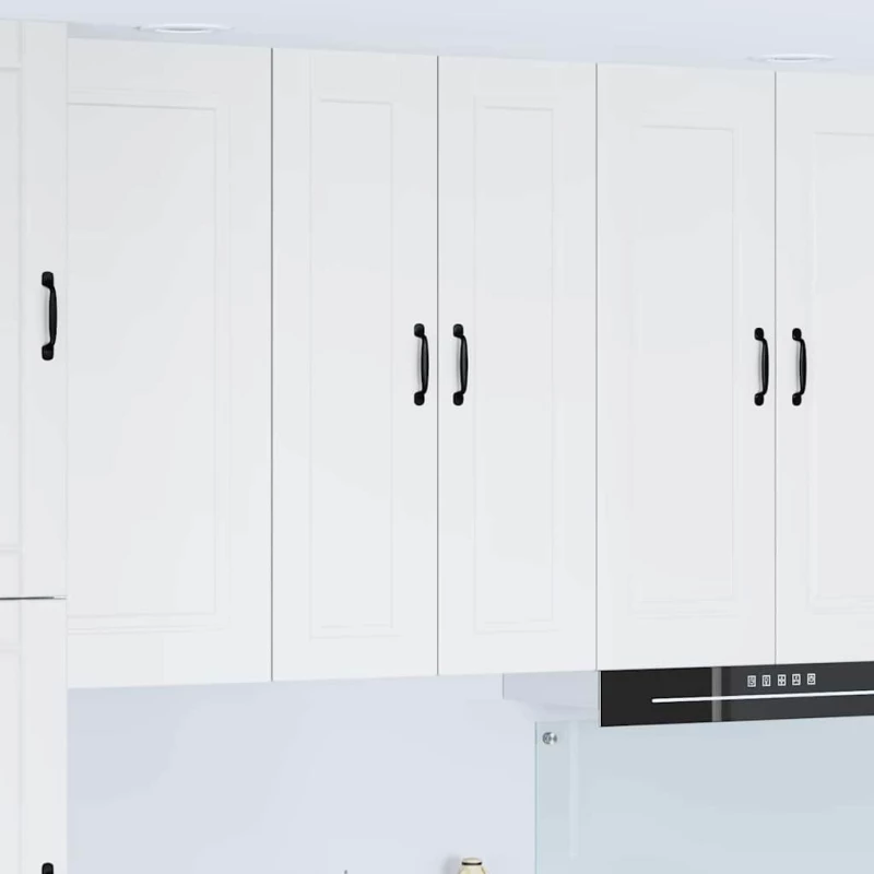 vidaXL Κρεμαστό ντουλάπι κουζίνας με ράφι Λευκό 60 x 31 x 100 εκ.