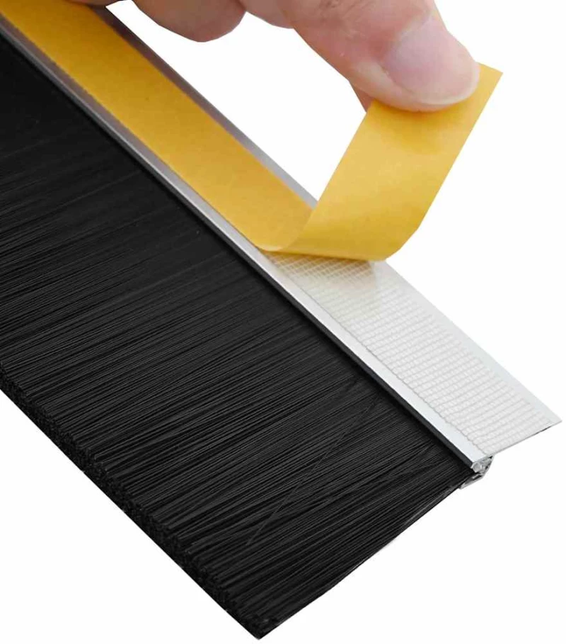 vidaXL Αυτοκόλλητες σφραγίδες πόρτας 2 pcs Ασημί 100 cm