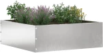 vidaXL Περίγραμμα γκαζόν 6 pcs Ασημί 40 x 40 x 13 cm Ανοξείδωτο ατσάλι
