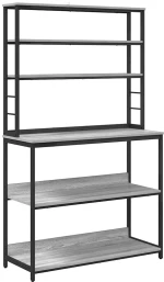 vidaXL Ράφι Κουζίνας Γκρίζο Σονομα 100 x 40 x 168 εκ