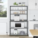vidaXL Ράφι Κουζίνας Γκρίζο Σονομα 100 x 40 x 168 εκ