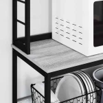 vidaXL Ράφι Κουζίνας Γκρίζο Σονομα 100 x 40 x 168 εκ