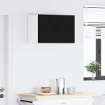 vidaXL Κρεμαστό ντουλάπι κουζίνας με ράφι Μαύρο 30 x 31 x 40 εκ.