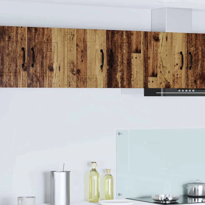 vidaXL Κρεμαστό ντουλάπι κουζίνας 2 pcs Παλιό Ξύλο 30 x 31 x 40 εκ.
