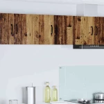 vidaXL Κρεμαστό ντουλάπι κουζίνας 2 pcs Παλιό Ξύλο 30 x 31 x 40 εκ.