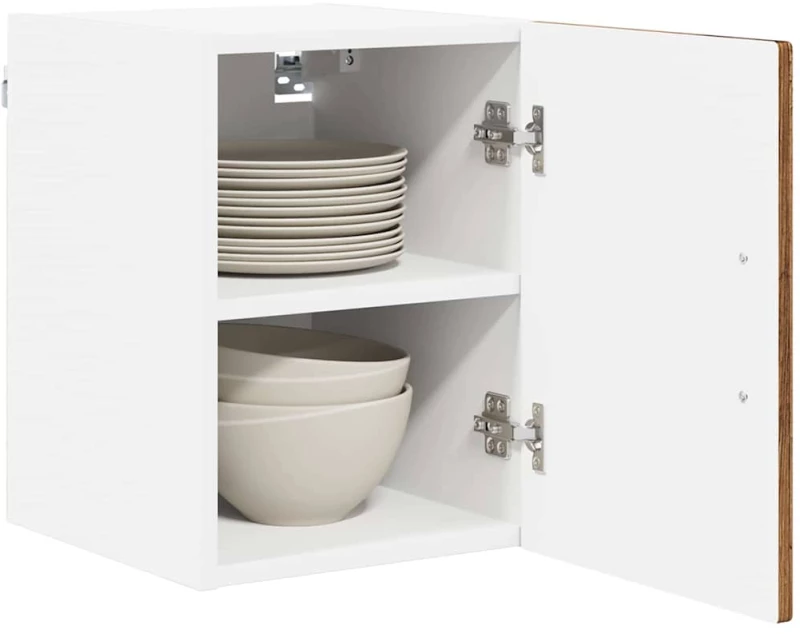 vidaXL Κρεμαστό ντουλάπι κουζίνας 2 pcs Παλιό Ξύλο 30 x 31 x 40 εκ.