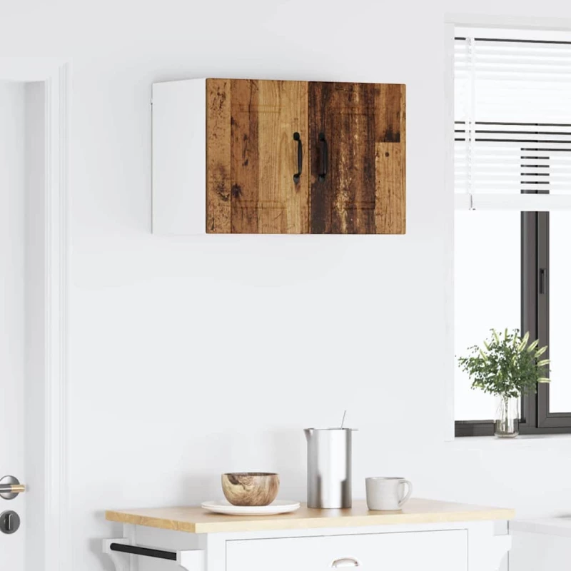 vidaXL Κρεμαστό ντουλάπι κουζίνας 2 pcs Παλιό Ξύλο 30 x 31 x 40 εκ.
