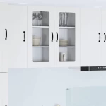 vidaXL Κρεμαστό ντουλάπι κουζίνας με ράφι 2 pcs Λευκό 40 x 31 x 80 εκ.