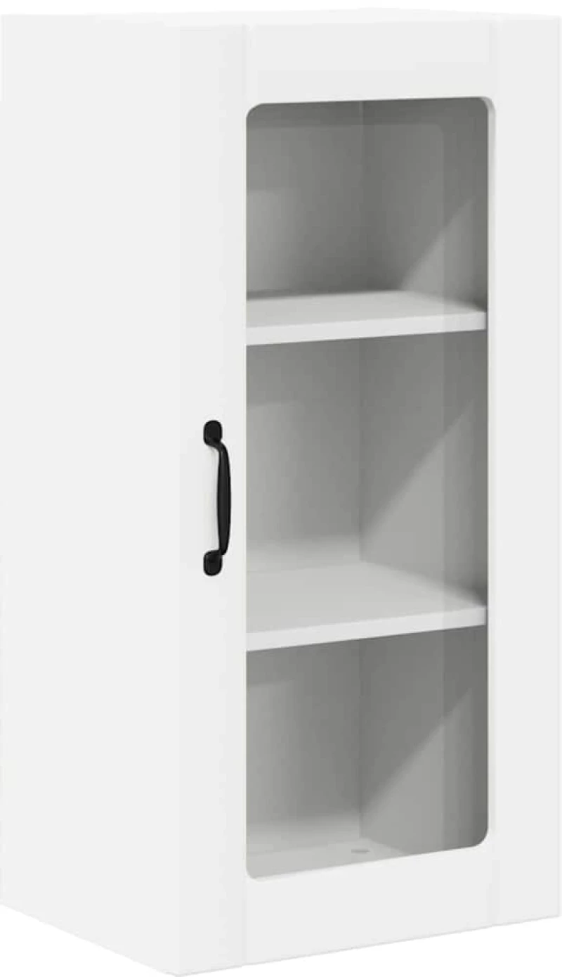 vidaXL Κρεμαστό ντουλάπι κουζίνας με ράφι 2 pcs Λευκό 40 x 31 x 80 εκ.