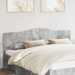 vidaXL Κεφαλάρι με κεφαλάρι Σκυρόδεμα Γκρι 180 cm Επεξεργασμένο ξύλο