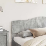 vidaXL Κεφαλάρι με κεφαλάρι Σκυρόδεμα Γκρι 180 cm Επεξεργασμένο ξύλο